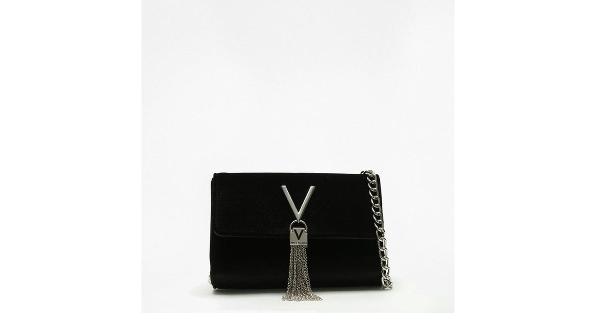 black velvet shoulder bag