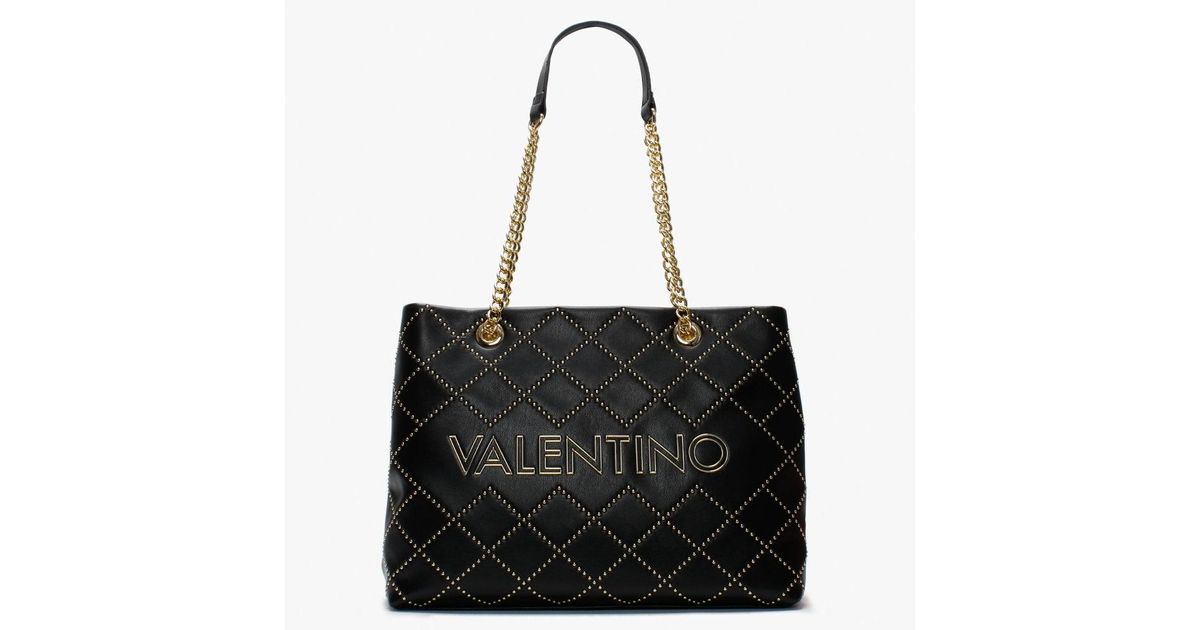 valentino black tote bag