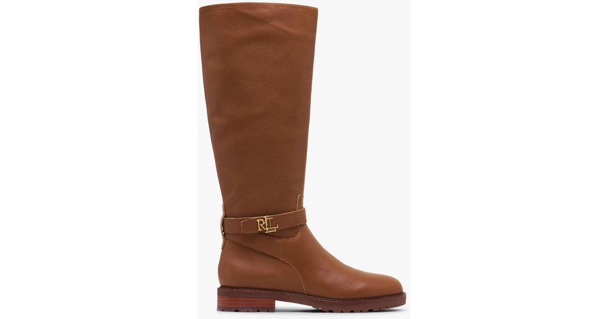 ralph lauren tan boots