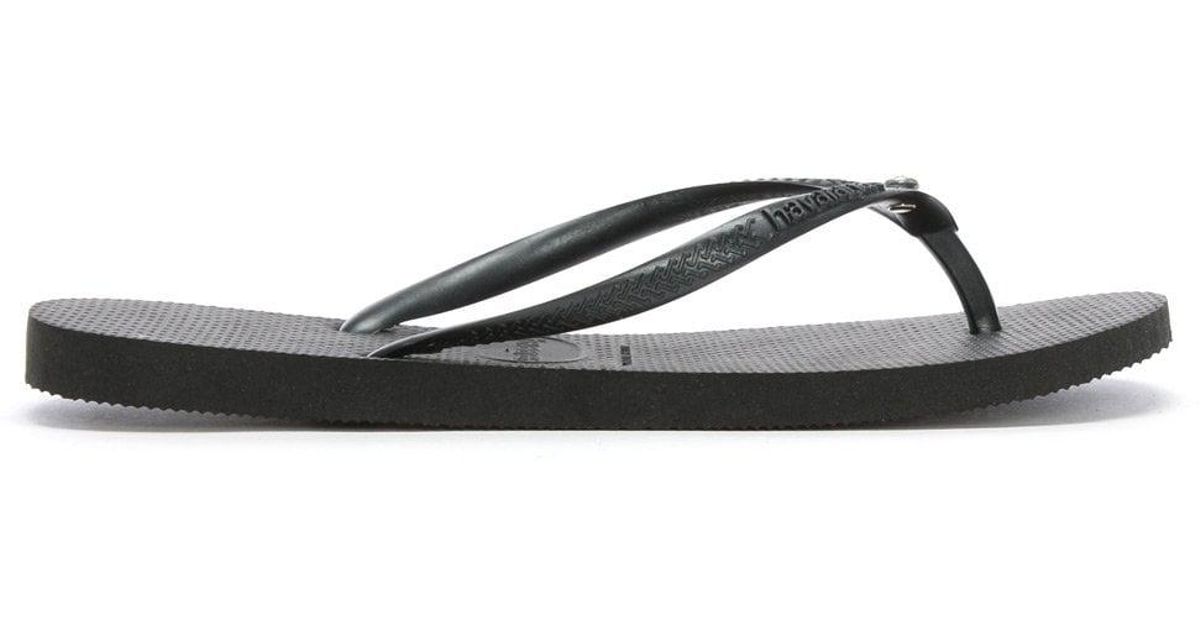 black diamante havaianas