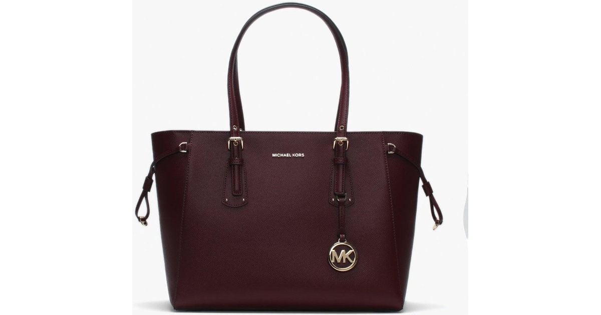 michael kors oxblood tote