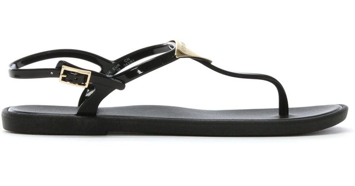jelly toe post sandals