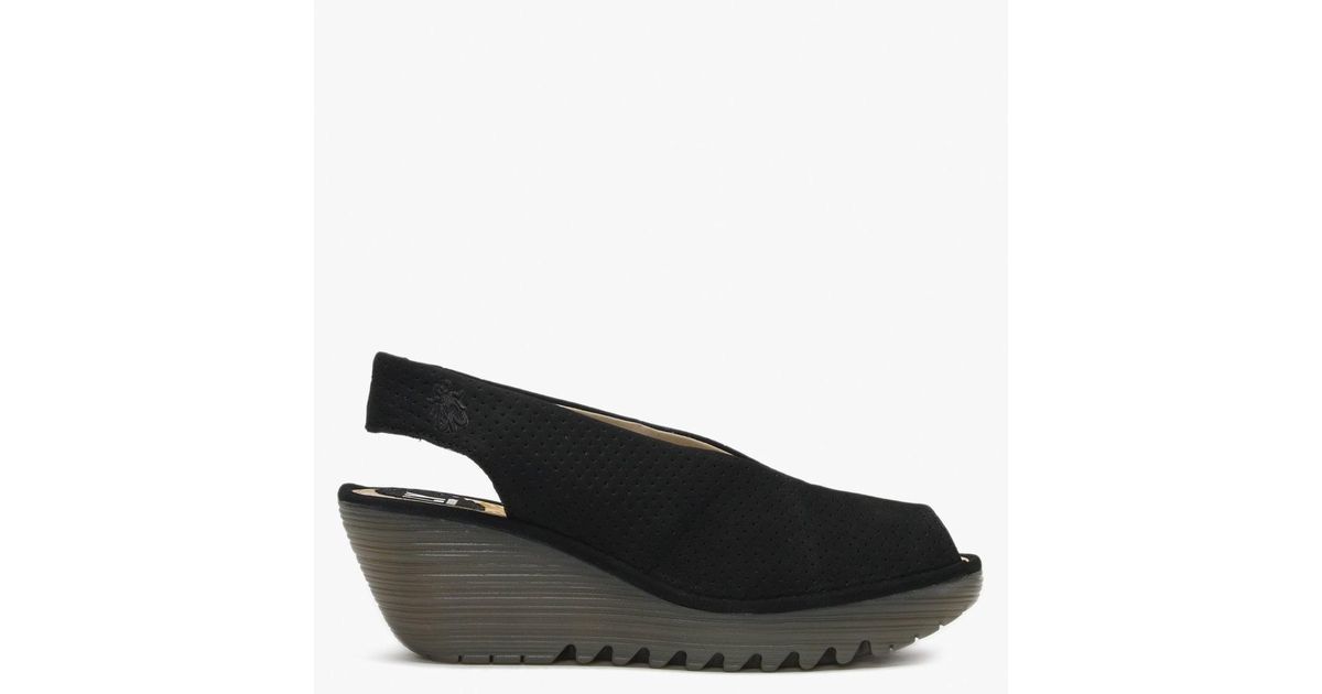 fly london perforated wedge