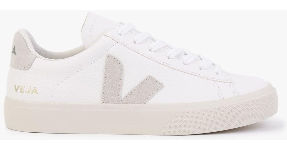 Veja Leather Campo White Trainers Lyst Canada