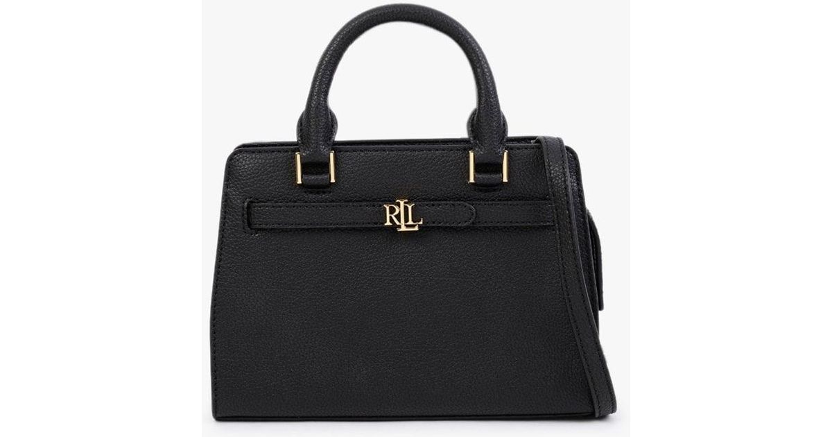 Lauren by Ralph Lauren Fenwick 23 Black Leather Crossbody Bag Lyst UK