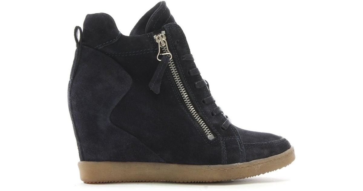 moda in pelle navy trainers