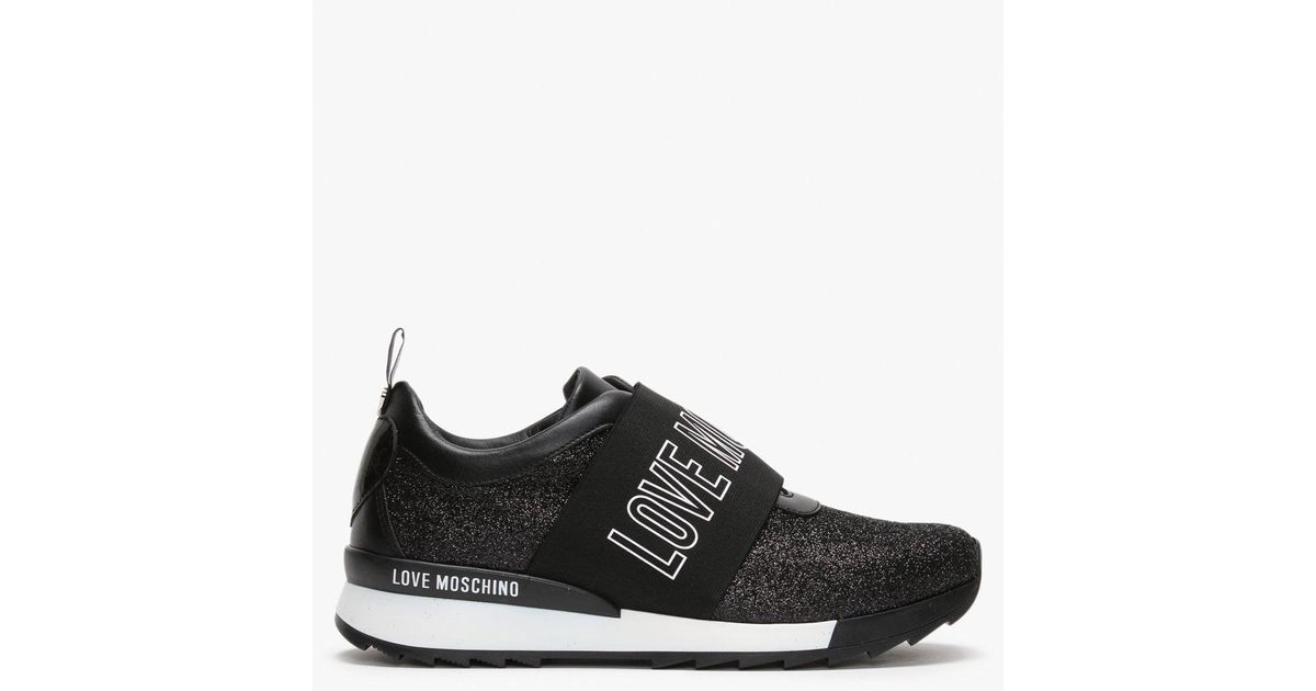 glitter moschino trainers