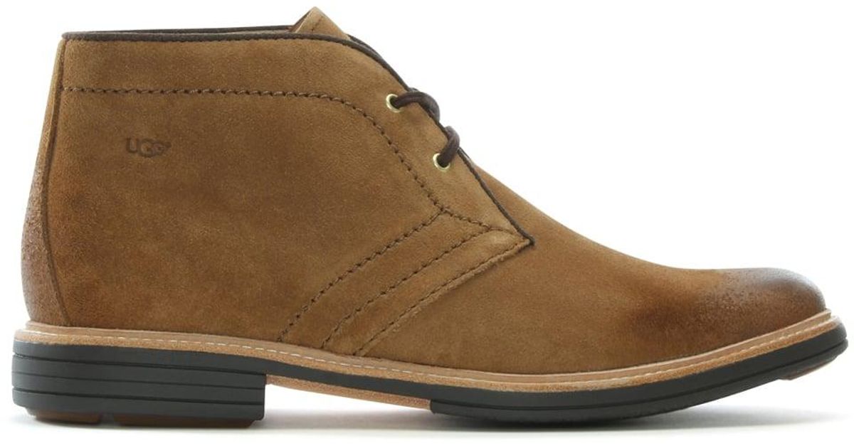 UGG Men'S Dagmann Chestnut Suede Chukka Boots in Tan Suede (Brown) for