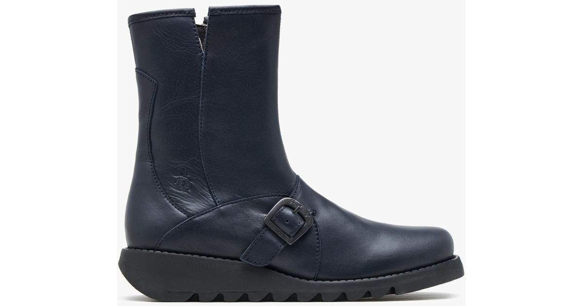 fly london navy blue shoes