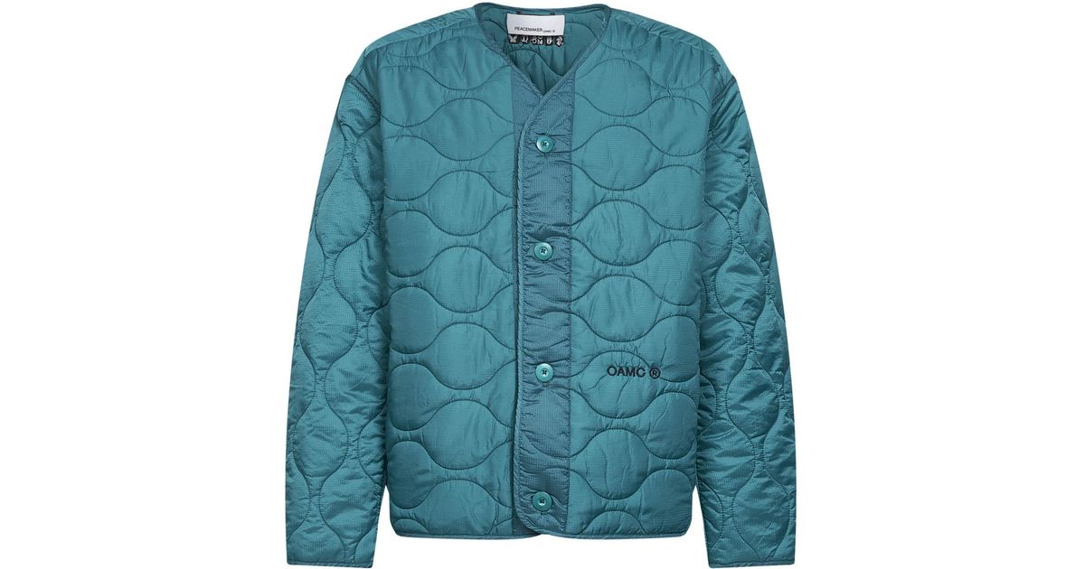 Oamc Peacemaker Men's Padded Nylon Long Jacket Green main image 1
