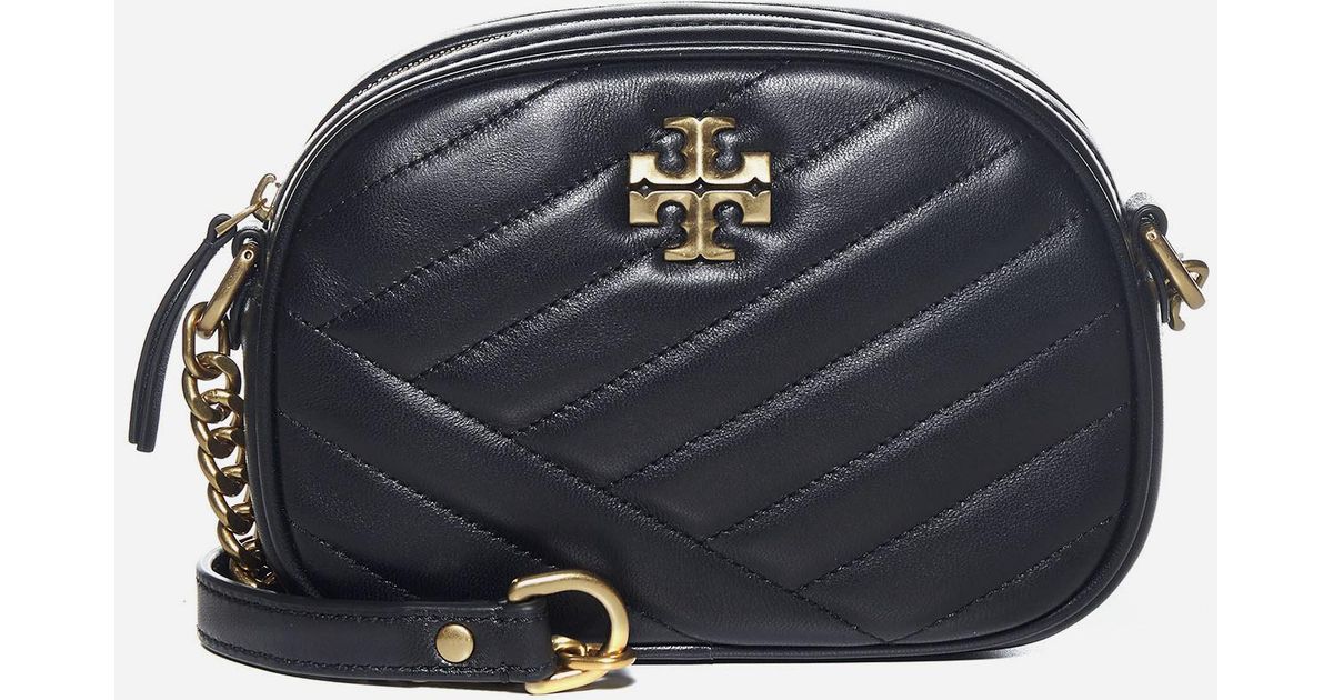 Tory Burch Kira Quilted Leather Small Camera Bag in Blue | Lyst UK