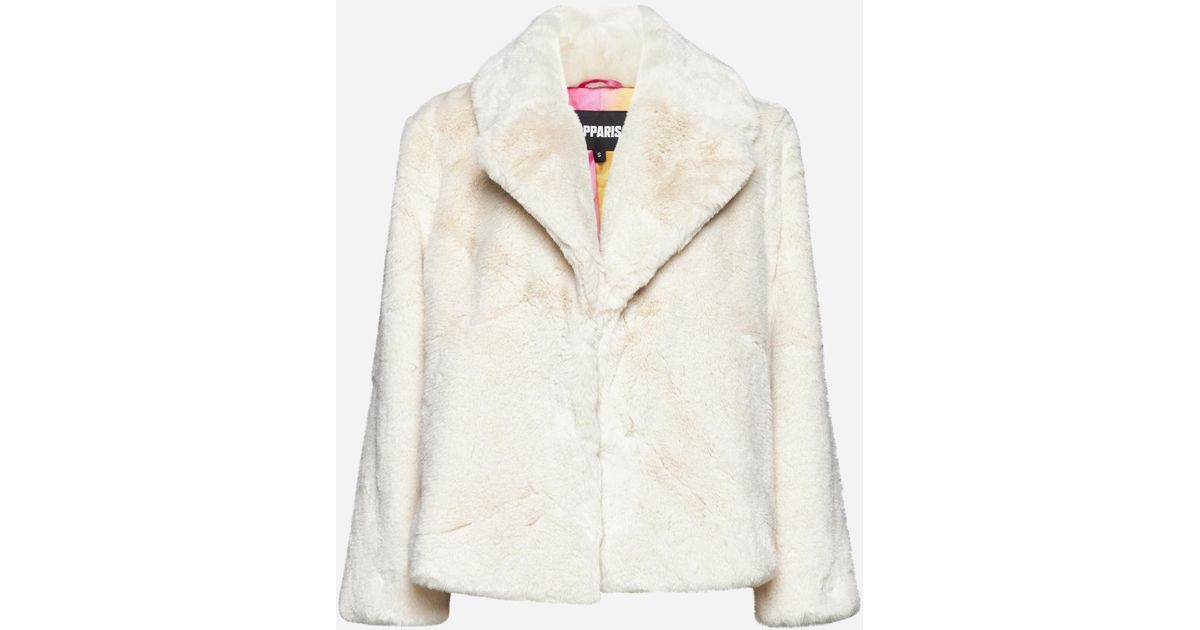 Milly faux fur coat cheap