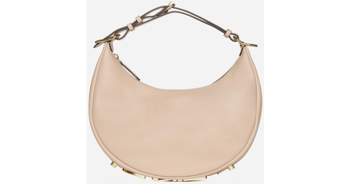 Fendi Graphy Small Leather Bag in White Lyst