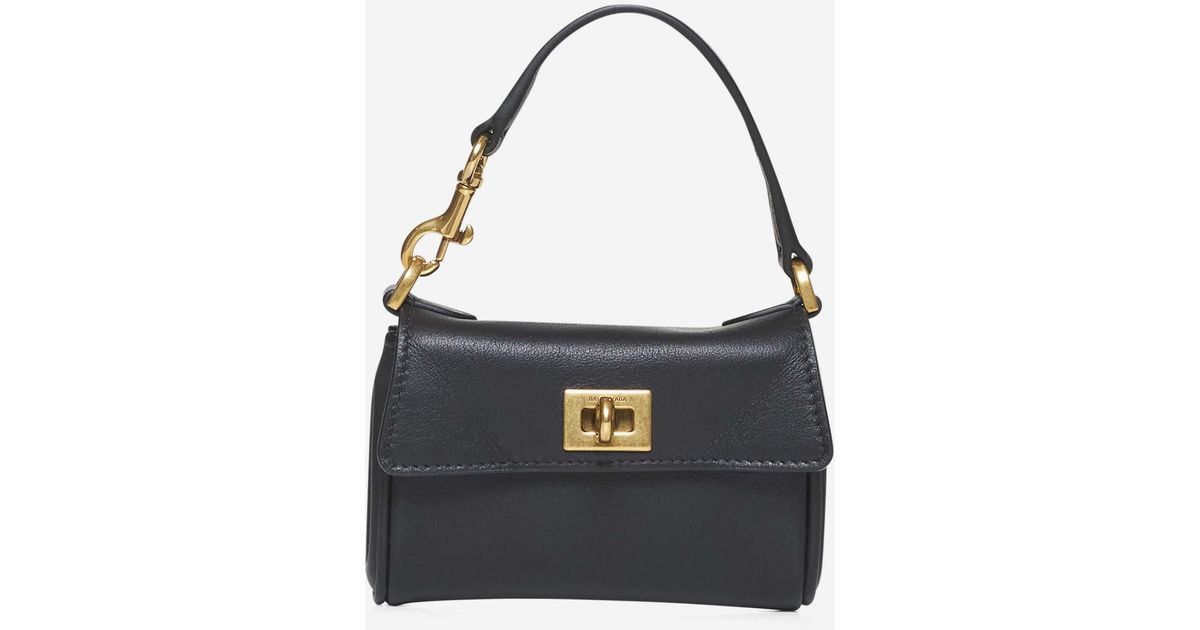 Balenciaga Black Micro Rodeo Bag Charm in Blue | Lyst
