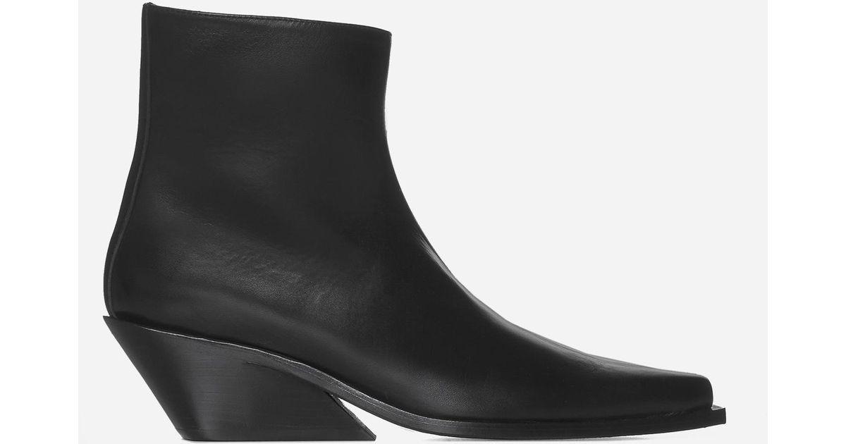 ann demeulemeester ankle boots