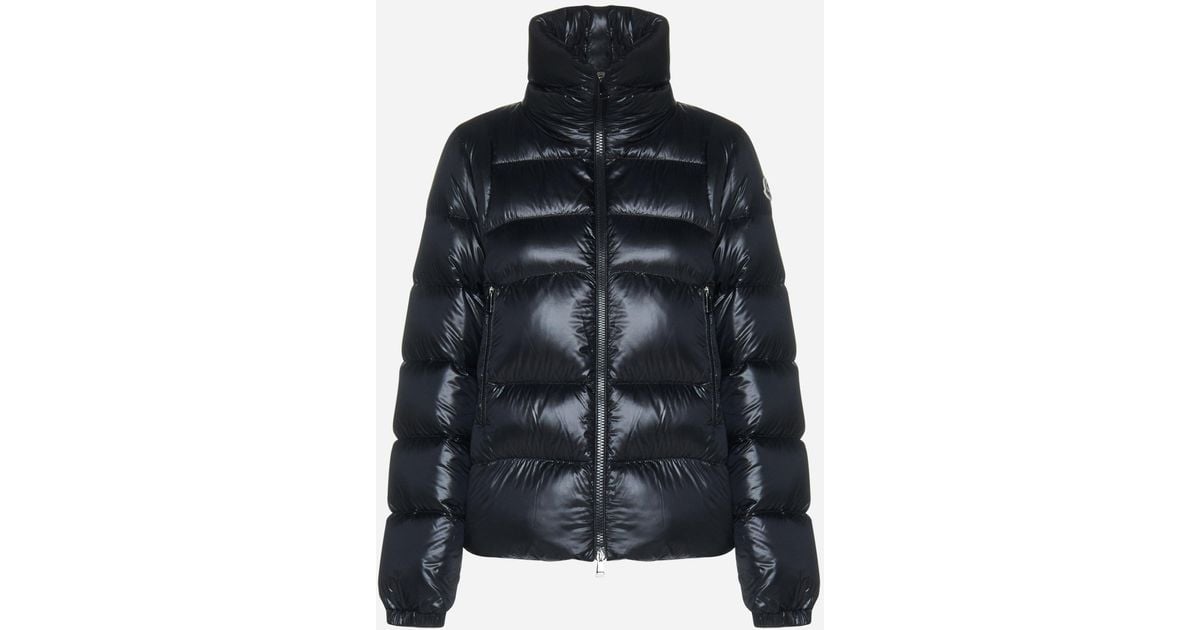 Moncler Synthetic Aubert Quilted Nylon Down Jacket in Black | Lyst