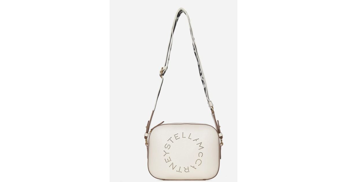 Stella McCartney White Logo Camera Bag