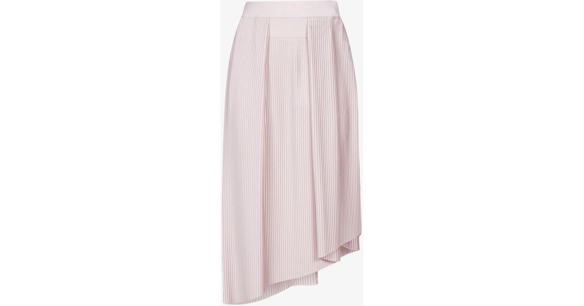Givenchy Asymmetric Pleated Skirt in Pink - Lyst