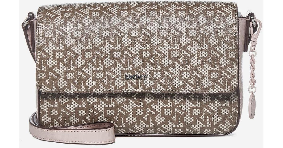 DKNY Bryant Logo Faux Leather Crossbody Bag Lyst UK