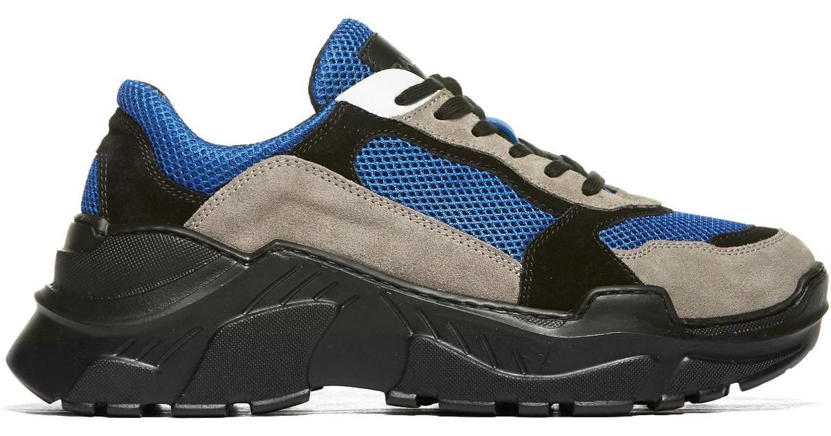 Balmain Jace-tech Sneakers in Blue - Lyst