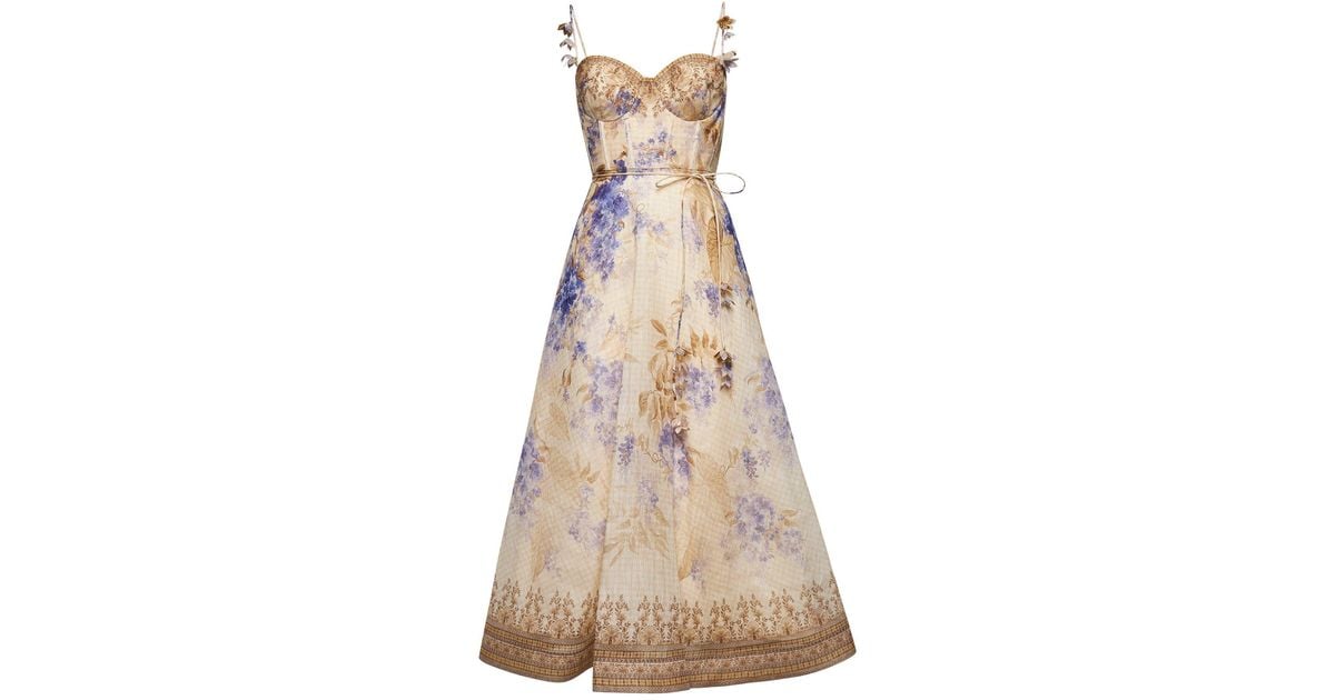 zimmermann picnic tiered silk dress Zimmermann Silk Picnic Dress in Berry