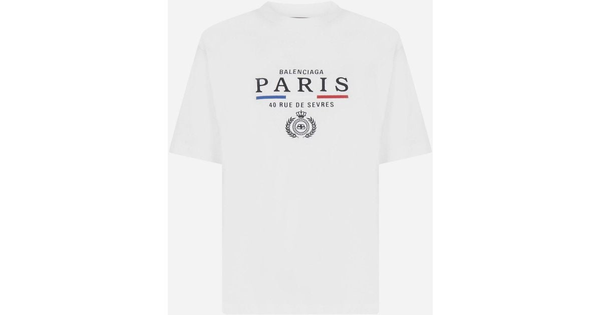 mens balenciaga paris t shirt