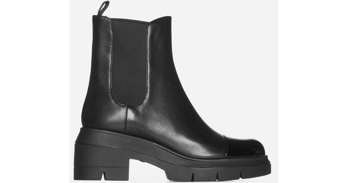 stuart weitzman women's norah block heel platform chelsea boots