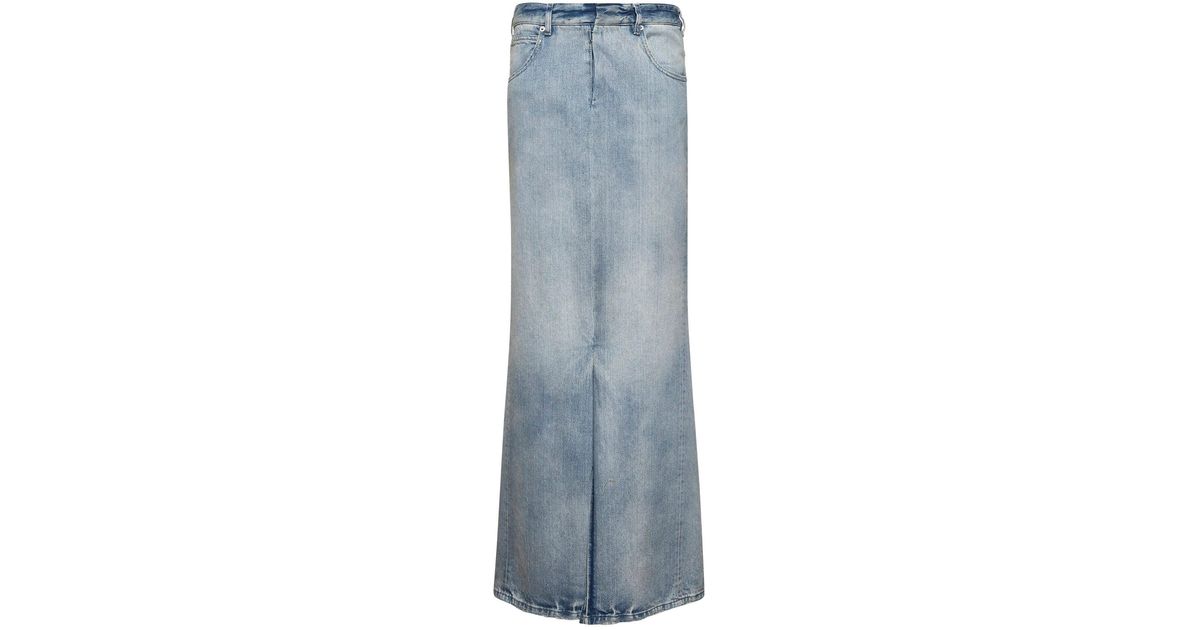 スカート Maison Margiela DENIM SKIRT ANONIMITY OF THE LINING Maison Margiela Denim Skirt Anonimity Of The Lininh in Blue