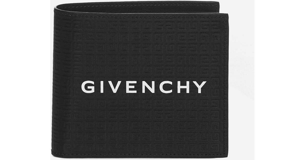 Givenchy 4g Motif Leather Bifold Wallet in Black for Men | Lyst UK