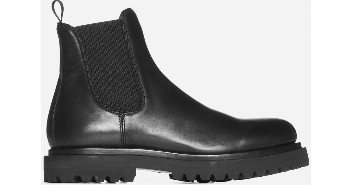 Officine Creative Eventual 003 Leather Chelsea Boots in Black for Men ...