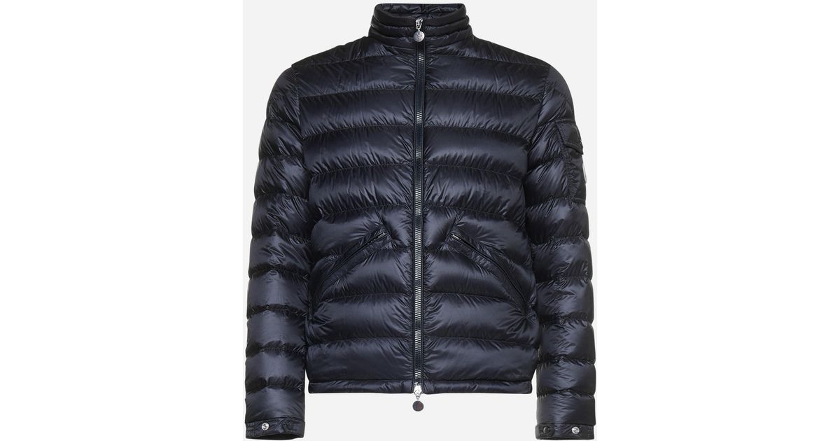 Moncler Synthetic Agay Quilted Nylon Short Down Jacket in Black - Lyst