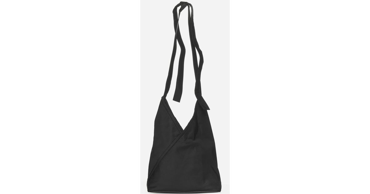MM6 by Maison Martin Margiela Crossbody Japanese Fabric Bag in Black | Lyst