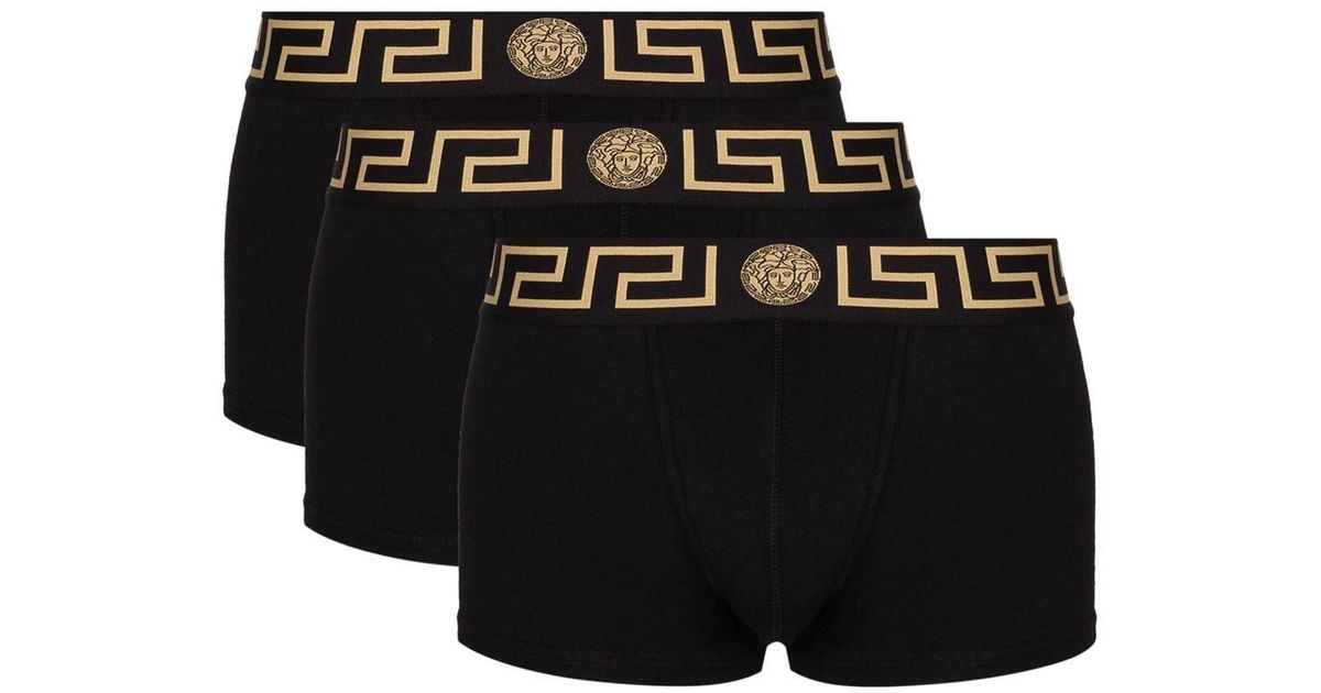 Versace Logo Boxer (3-pack) in Black for Men | Lyst Canada