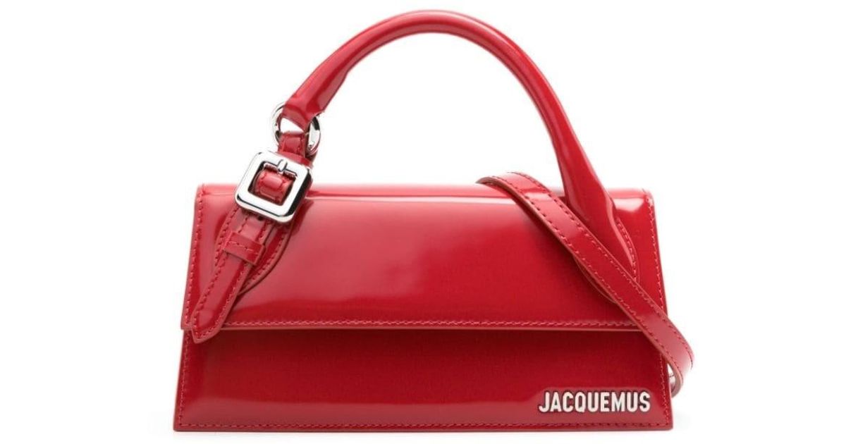 red jacquemus bag