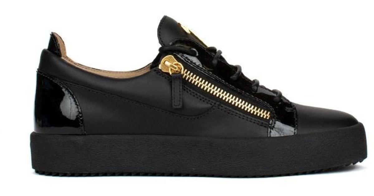 Giuseppe Zanotti Leather Frankie Sneakers in Black for Men - Save 51% ...