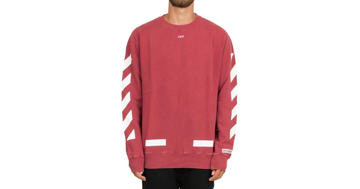 off white maroon crewneck,pasteurinstituteindia.com