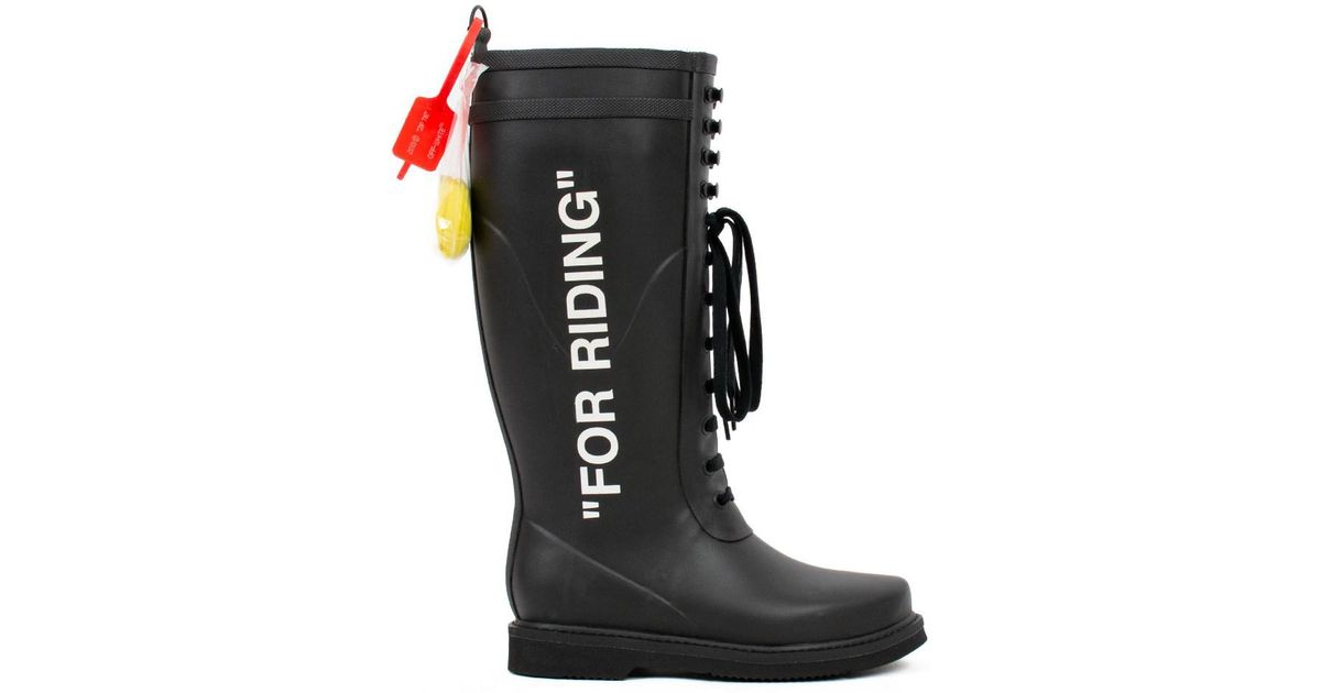 offwhite rain boots