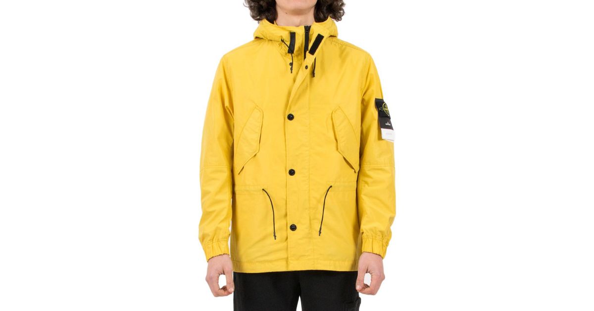 Stone Island 'micro Reps' Jacket in Yellow for Men | Lyst