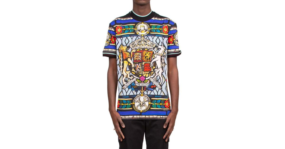 Dolce & Gabbana Cotton Printed T-shirt for Men - Lyst