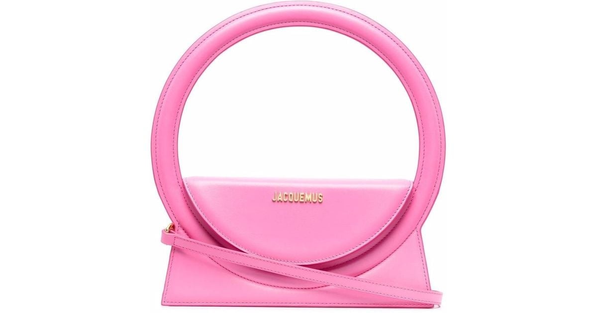 Le sac round leather top handle bag - Jacquemus - Women