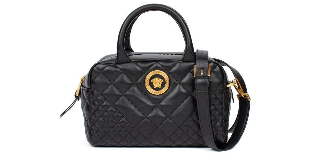 quilted satchel bag
