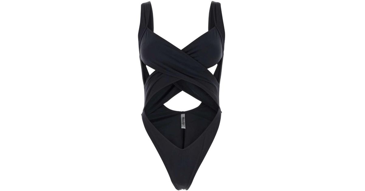 ワンピース水着 Reina Olga Black stretch nylon Exotica trikini brulee-beachwear-reina-olga-