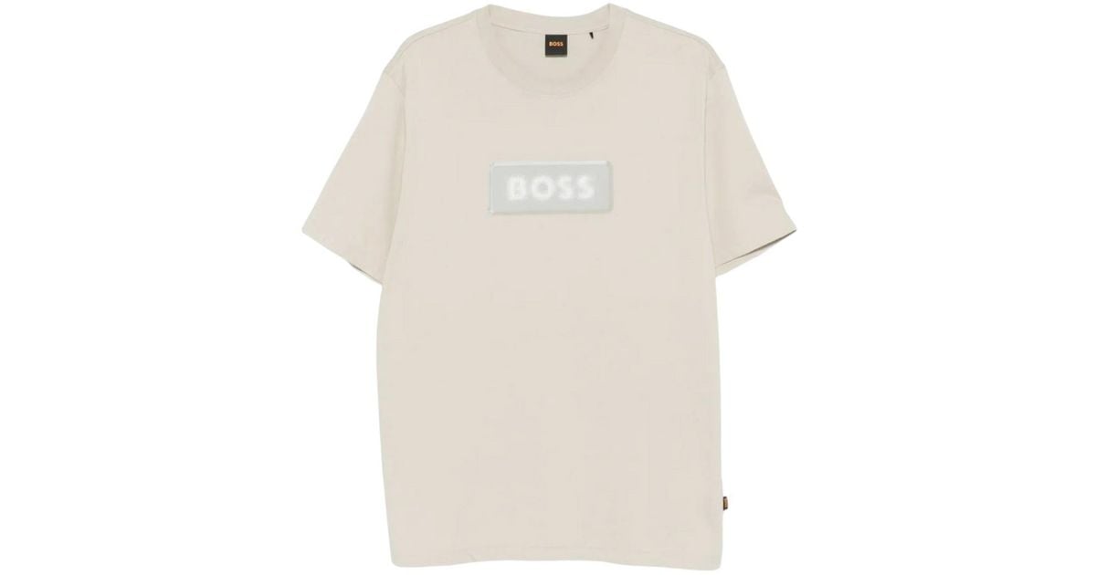 Google Boss BOSS Graphic Logo T-Shirt in White for Men | Lyst