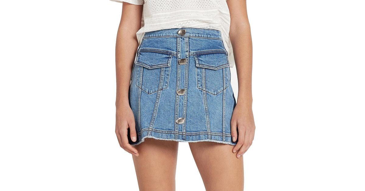aje skirt denim