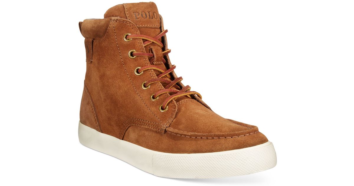 Polo tedd leather sales sneaker boots