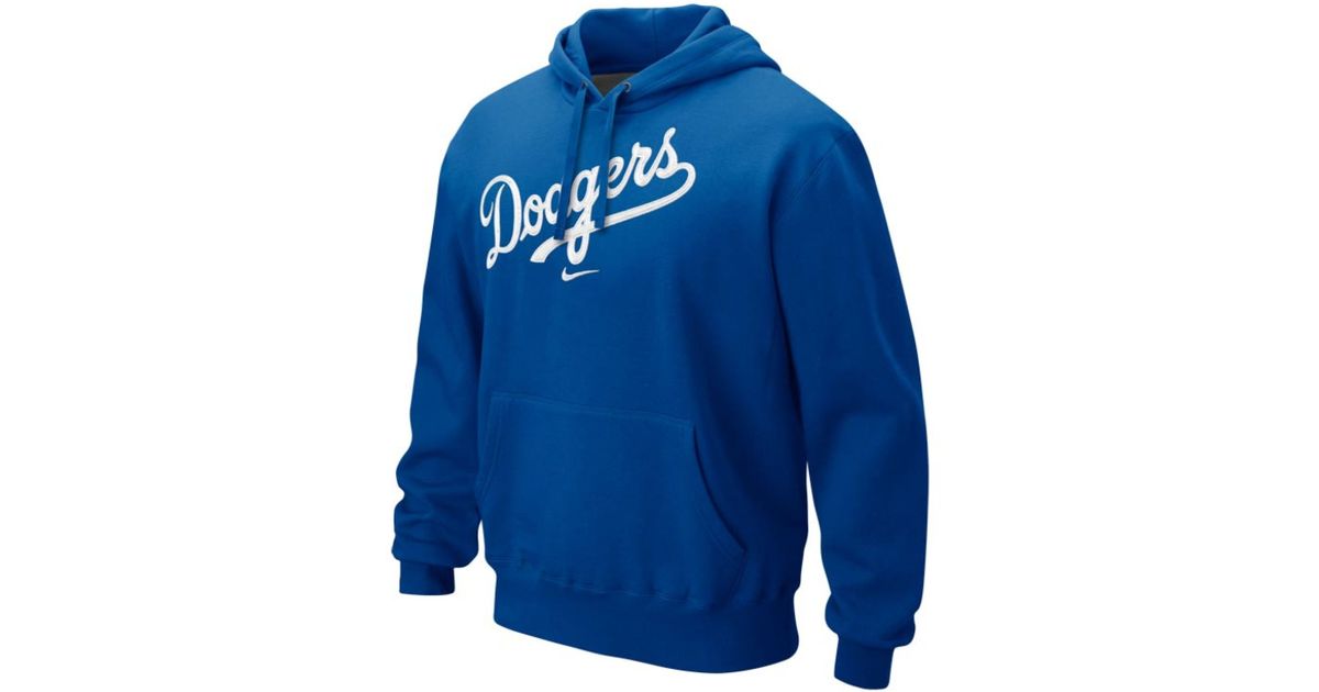 Nike Mens Los Angeles Dodgers Classic Hoodie in Blue for Men Lyst