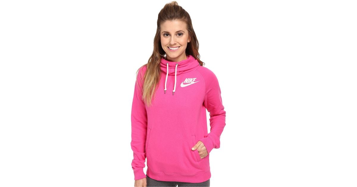 nike rally funnel neck pullover