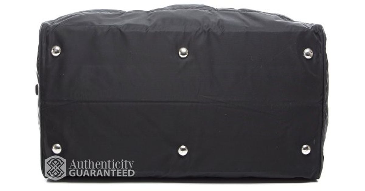 Prada Pre-Owned Black Nylon Large Duffle Bag in Black for Men | Lyst  