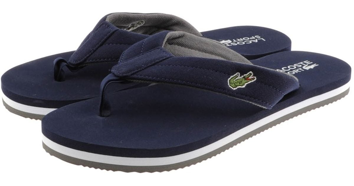lacoste randle flip flops