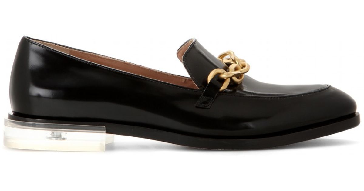 calvin klein leather loafers
